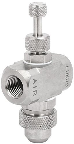 Aexit Rosca hembra 1 / 4BSP Boquilla de niebla de atomización de aire con atomizador redondo de 30 grados (cd9c7e40f551e20a961f6bc2bc5deb27)