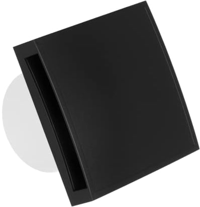 EUROPLAST Ø 100mm Bad-Lüfter mit Anthrazit Front, Leise Ventilator