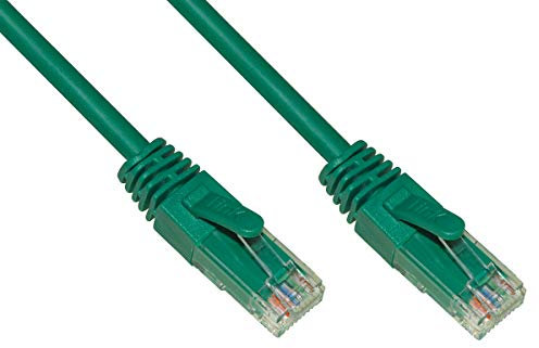 LINK Cable de Red categoría 6 A, sin apantallado, UTP AWG24, Color Verde halogenfree, 50 m