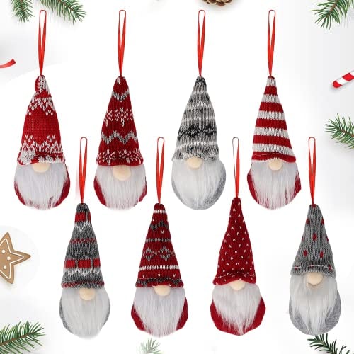 Deko Weihnachten Puppe,Weihnachten Deko Wichtel 8er Set,Weihnachtswichtel Deko,Weihnachten Puppe Wichtel Handgemachte Wichtel Figuren Weihnachten Deko,Plüsch Weihnachtsdeko,Plüsch Schwedische Wichtel