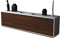 Stil.Zeit TV Schrank Lowboard, Andrico, Korpus Weiss matt, Front Holz-Design Walnuss, (180x49x35cm), Push to Open Technik & Leichtlaufschienen