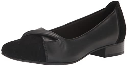 Clarks Women's Tilmont Dalia Ballet Flat, Black Combi, 5.5 UK