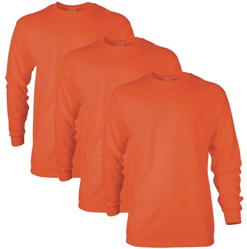 Gildan Adult Ultra Cotton Long Sleeve T-Shirt, Style G2400, Multipack