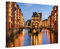 PICANOVA – Premium Leinwanddruck – Leinwandbild Hamburg Speicherstadt Panorama 60x40cm – Kunstdruck Auf 2cm Holz-Keilrahmen Für Schlaf- Und Wohnzimmer – Kollektion Deutschland