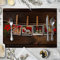 Banemi Platzdeckchen Weihnachten Abwaschbar, Tischset 8er Set Fotos Im Weihnachtsstil Platzsets Weihnachtsdekorationen für die Küche 32X42cm