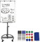 Aufun Flipchart mit Rollen Whiteboard 90x60 cm mit Ablage Rundfuß, höhenverstellbar, magnethaftende und beschreibbare Tafel, Moderationstafel Moderationswand Magnettafel(Shark Premium)