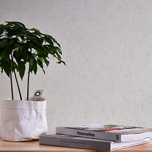 Livingwalls Premium Wall 2 389772 Plain Wallpaper White Non-Woven Wallpaper 10.05 m x 0.53 m Made in Germany