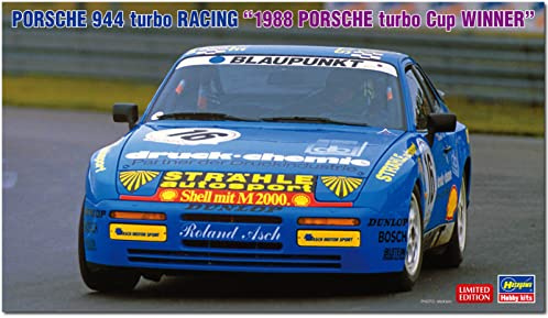 Hasegawa 20637 1/24 944 Turbo Racing, 1988 Porsche turboCup Model Kit, Multi-Coloured