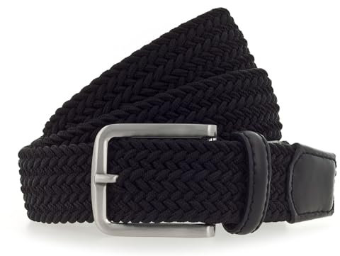 Vanzetti Gürtel Woven Belt W120 Black schwarz