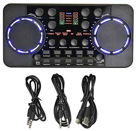 Koanhinn V300 PRO Sound Card 10 Bluetooth Noise Reduction Audio mixers Headset mic Voice Control for Phone PC