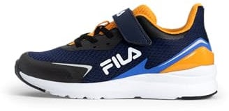 FILA Crusher V Kids Basket, Black Dark Cheddar, 28 EU