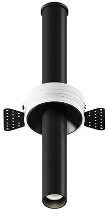 Maytoni Moderne Einbaustrahler Focus T LED incl. Schwarz aus Aluminum Energieeffizient 7W für Küche, Schlafzimmer, Wohnzimmer, Esszimmer, Lobby
