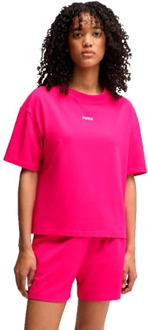 HUGO Women's Shuffle_T-Shirt 10249155 01 Loungewear, 675Bright Pink, XS