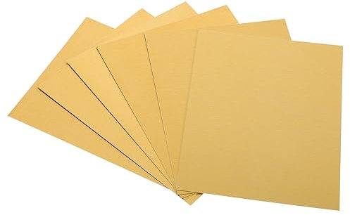 BELLIFFY 6 Stück Sublimations Metallrohlinge aus Aluminiumblech in Gold für Basteln und Dekoration Bruchfest für Büro und Partys