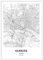 JUNOMI® Hamburg Poster DIN A4 mit Rahmen Weiß, DIN A4 Wohnzimmer Deko, Modernes Wandbild, Hamburg Bild, Wandbild mit Rahmen, Stadtplan Poster Hamburg, perfekte Geschenkidee für Hamburger