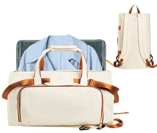 Duffle -Kleidungsstück für Reisen - 2 in 1 Cabrio -Anzugträger, weitermachen | Wochenendbeutel mit großer Kapazität, hängende Business -Koffer für Männer und Frauen, langlebig und wasserdicht mit