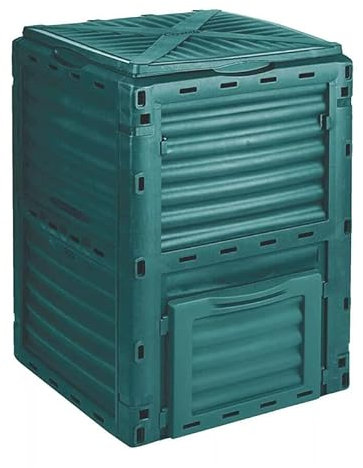 300L Outdoor Garden Compost Bin, Organic Waste Converter Bin,Green Plastic Eco Friendly Converter,Organic Waste Converter Composter,Recycling Storage for Garden