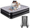 Inflatable Mattress, 203x157x47cm Air Bed Double With Built In Pump, 3 Mins Fast Inflation Blow Up Bed Double, Headrest Design Queen Size Airbed, Air Mattress , Inflatable Beds For Home Camping Travel