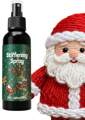 Spray Raidisseur De Tissu – Formule À Séchage Rapide 120 Ml/50 Ml | Spray Raidissant Longue Durée Pour Les Projets D'artisanat Et De Crochet | Sprray Fixateur Textile Facile À Utiliser Pour Le Façonna