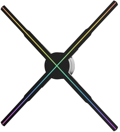56cm 3D Fläkt Hologram Projektor Wifi Display Reklam Logotyp Ljus Led Skylt Holografisk Lampa 3D Projektorer Allmänt tillämplig(P56-56cm)