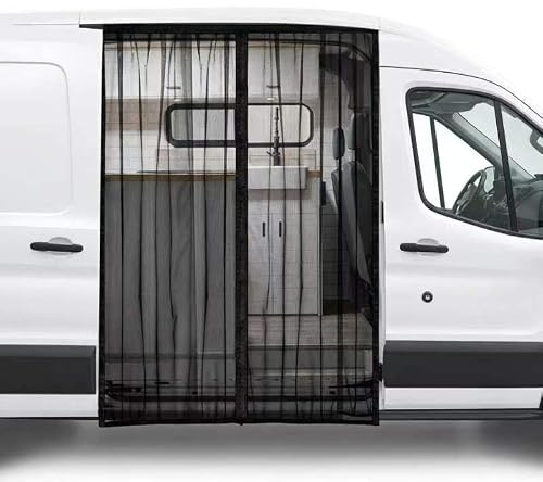 Moskitonetz Magnetisch für Schiebetür, für VW T5 T6 MPV, Auto-Fliegengitter mit Insektenschutz und Sonnenschutz, Seitentür Schattennetz Camping, Magnetic Closure für Insektenschutz Auto