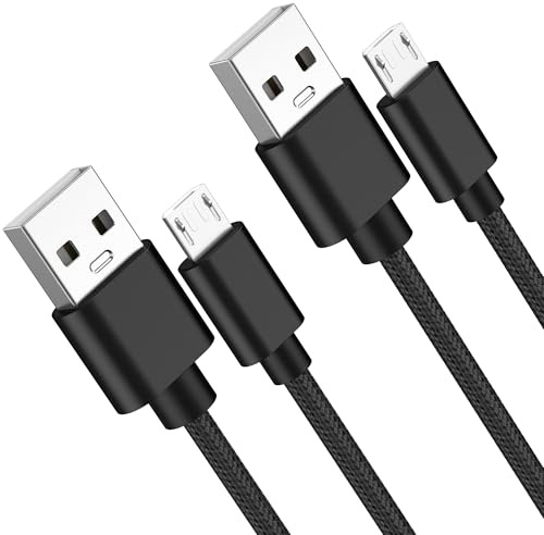 Câble Micro USB,1M Nylon Chargeur Micro USB,3A Charge Rapide Câble Compatible avec téléphones intelligents Andriod, Samsung, Huawei, Sony