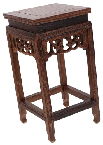 YARNOW Mini Wooden Stool Pot Flower Pedestal Wood Plant Stands with Comfortable Touch Elegant Design Large Capacity Easy Cleaning for Home Decor and Balconies