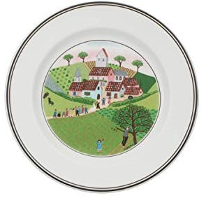 Villeroy & Boch Design Naif Assiette à pain Mariage, 17 cm, Porcelaine Premium, Blanc/Multicolore