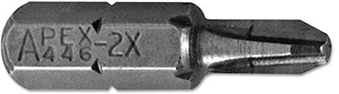 Apex 446-2X # 2 Phillips Limited Clearance 1/4 Sechskant-Einsatz Bit