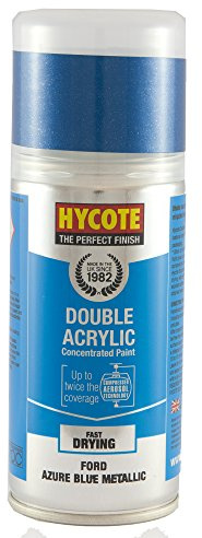 Hycote Ford Azure Blue Metallic Touch Up Aerosol, 150ml