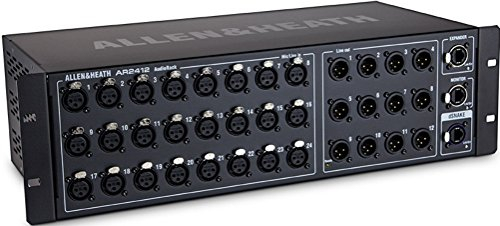 Allen & Heath AR2412 Remote Audio Rack für GLD Digital Mixing System, schwarz
