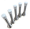 6 x Chrome Spring Door Stops Including Fixings & Screws