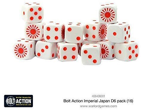 Warlord Games Bolt Action Imperial Japanese D6 Dice (16)