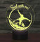3D Lampe LED Nachtlicht,SUAVER 3D Optical Illusion Lampe Touch Tischlampe 7 Farbwechsel Dekoration Lampe USB Powered Stimmungslicht Skulptur Licht Geburtstags Weihnachts Geschenk (Surfen)