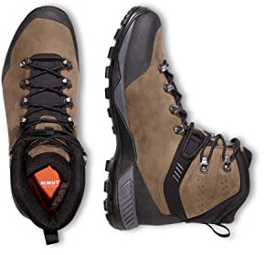 Mammut Mercury Tour II High GTX Men | Wanderschuhe für Herren, Winterschuhe, Outdoor Sportschuhe, Gore-Tex Trekkingschuhe, Wasserdichte Bergschuhe, Atmungsaktiv | Bark Black, 8