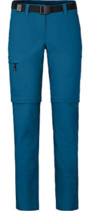 Bergson Bennett Zipp-Off | Damen Wanderhose, vielseitig, pflegeleicht, Blue Sapphire [307], 38 - Damen