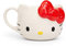 Silver Buffalo KTY2323D - Taza de cerámica esculpida en 3D, diseño de Hello Kitty, color blanco