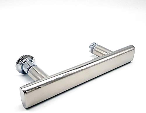 Chrome Shower Door Handle | 140mm Hole Centres | 215mm Long | Suitable for Shower Enclosures | HAND015