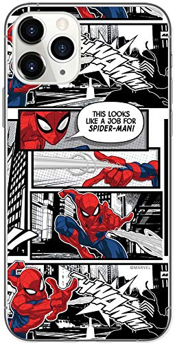 Ert Group custodia per cellulare per Apple Iphone 11 PRO MAX originale e con licenza ufficiale Marvel, modello Spider Man 001 adattato in modo ottimale alla forma dello smartphone, custodia in TPU