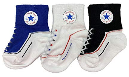 CONVERSE ALL STAR Baby - Jungen Nike_nc0172-024_12-24m SOCKS, Blau/Weiß, 12 Monate EU