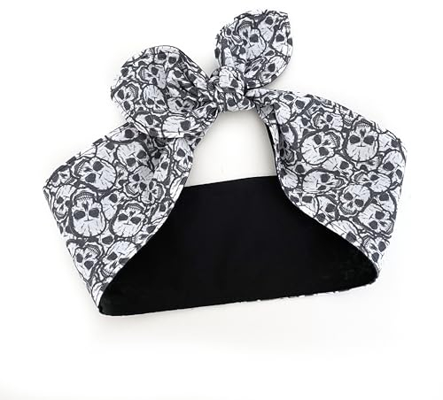 Rockabilly Haarband Totenköpfe Bandana