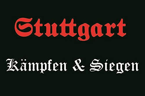 U24 Aufkleber Stuttgart Kämpfen & Siegen Flagge Fahne 8 x 5 cm Autoaufkleber Sticker