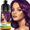 Herbishh Haarfärbeshampoo für graues Haar – Haarfärbeshampoo – Färbt das Haar innerhalb von Minuten – Langanhaltend – 500 ml – 3-in-1-Haarfarbe – Ammoniakfrei (Purple)
