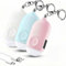 Hion Taschenalarm Frauen,3St 130DB Wiederaufladbar Persönlicher Selbstverteidigung Alarm mit LED-Beleuchtung, Panikalarm Handtaschen Schlüsselanhänger für Frauen,Kinder,ältere Menschen(Rosa+Blau+weiß)