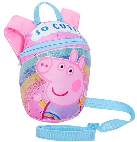 Peppa Pig Mädchen Rucksack mit Gurt Rosa