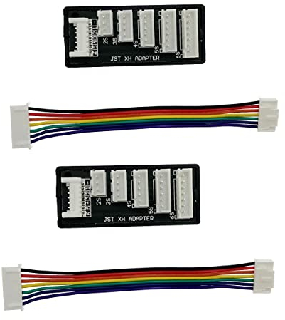 JZK 2 Pieces JST-XH Balance Board 2S-6S 3S Lipo Battery Charger Extend Expansion Board Adapter Converter for RC Vehicles Lipo Battery Charging