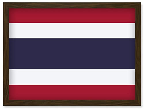 Artery8 Thailand National Flag Patriotic Vexillology World Flags Country Region Poster Artwork Framed Wall Art Print A4