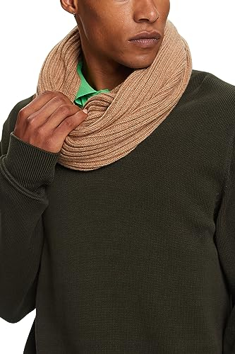 ESPRIT Herren 993EA2Q302 Mode-Schal, 230/CAMEL, 1SIZE