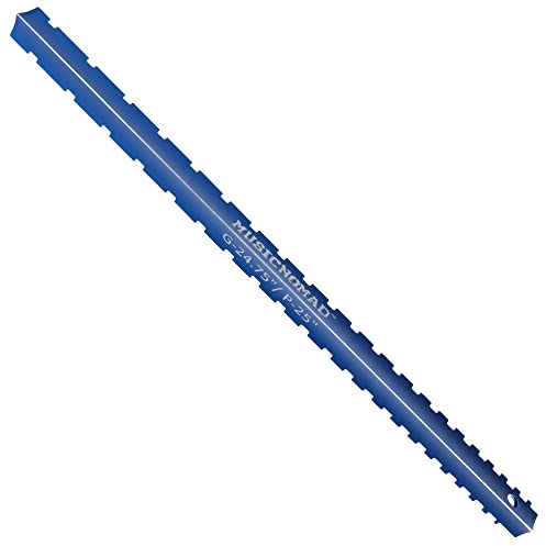 MusicNomad Tri-Beam 3 'n 1 Dual Notched Straightedge & Precision Straightedge for Acoustic and Electric Guitars including Fender, Gibson, PRS (MN821)