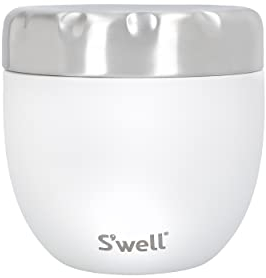 S'well Eats™ 2-en-1 bol avec couvercle, 636ml, Pierre de lune, triple isolation et bouchon vissé étanche anti-fuite. Jusqu'à 11h froid/7h chaud.